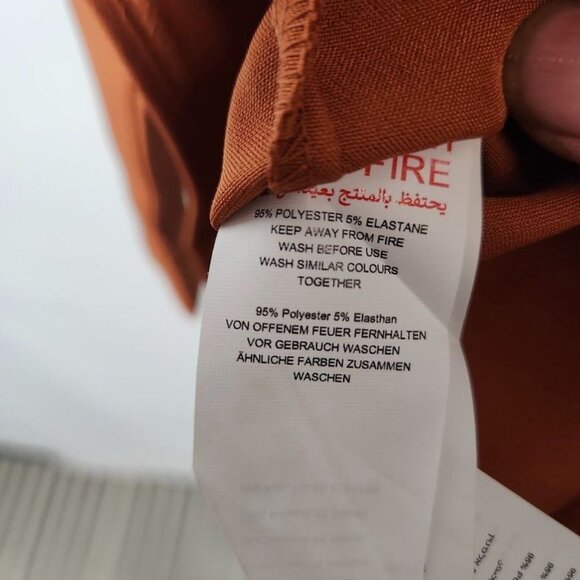 Missguided High Neck Cut Out Back‎ Dress in Rust - Size US 0 - Picture 6 of 7